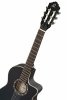 Ortega RCE125SBK-3/4 Satin Black Thinline Family series gitara elektro-klasyczna